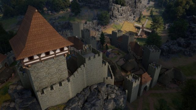 Game: Build a medieval castle piece by piece and then defend it from enemy knigh | slots with 001 be